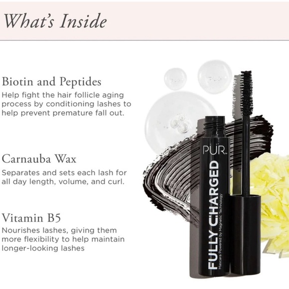 NEW IN BOX~ PUR Cosmetics Fully Charged Magnetic Charged Mascara BLACK - Picture 8 of 9